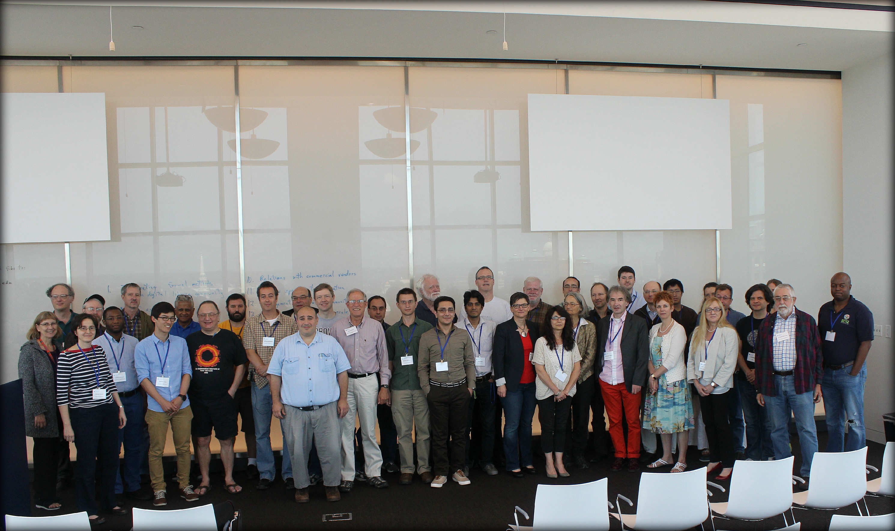 The attendees at the ICERM workshop