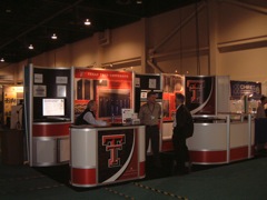 Our (still empty) booth (02)