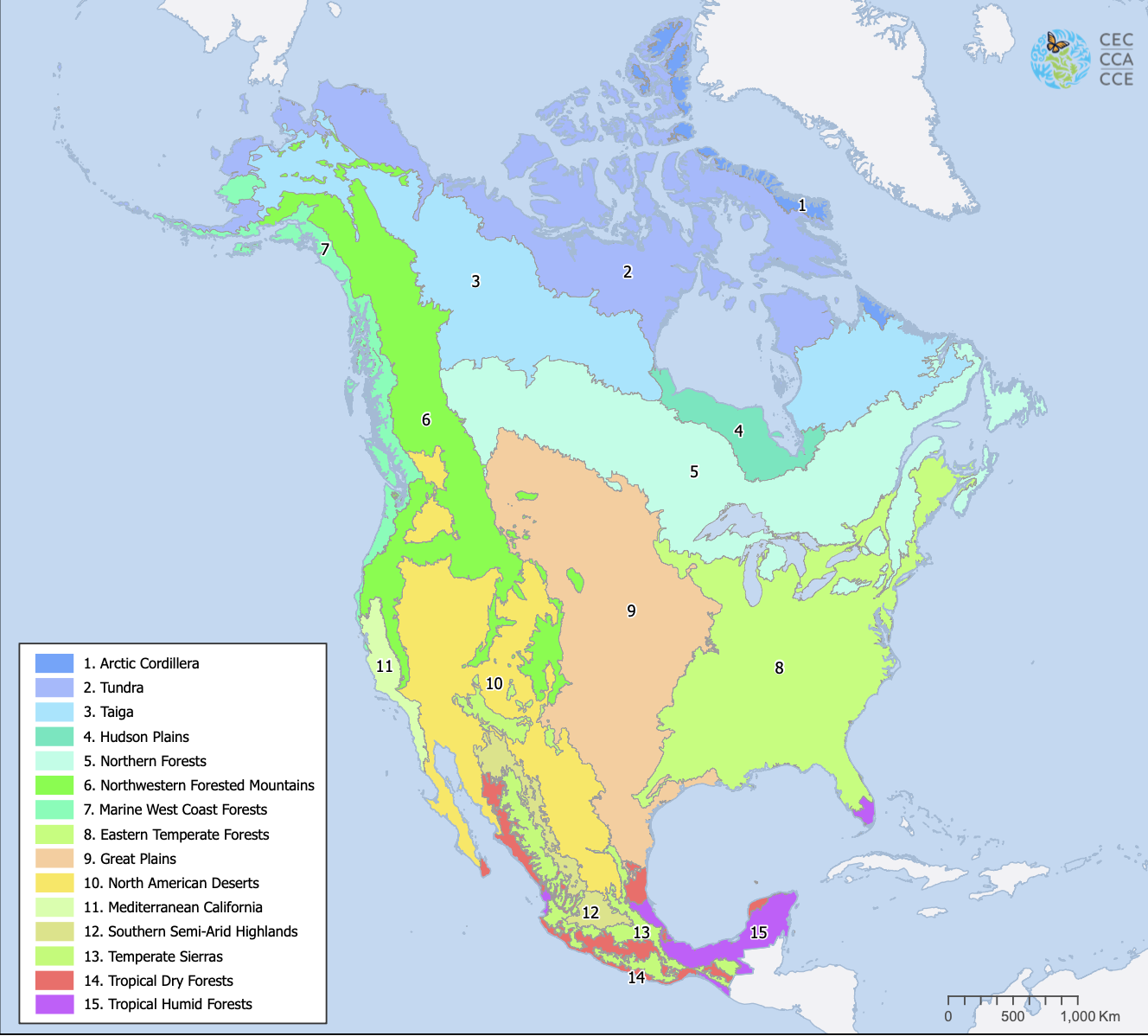 Level I ecoregions